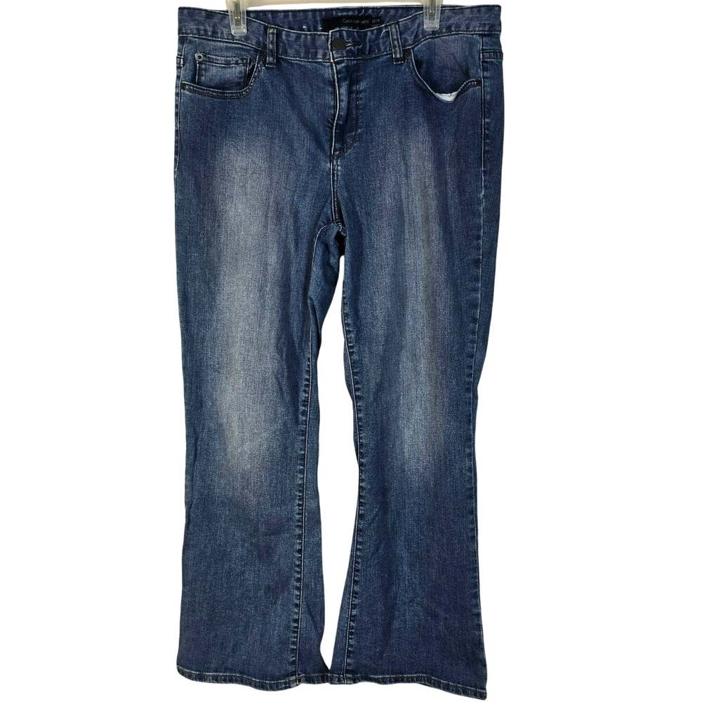Calvin Klein Jeans Women's 32/14 Ultimate Bootcut Mid Rise Y2K Cowgirl Casual